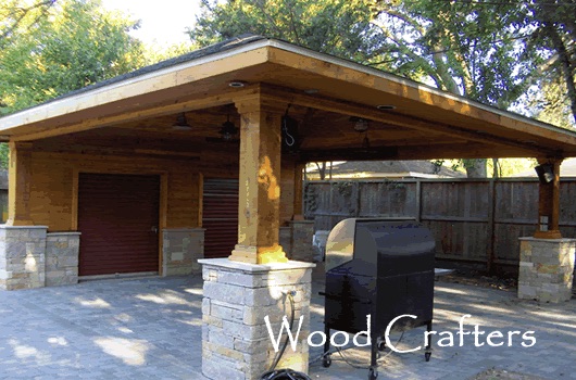 wood carport