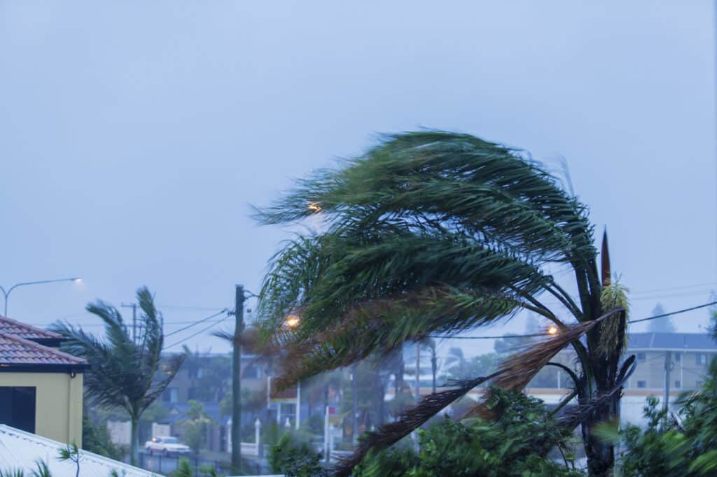 storm damage during monsoon season