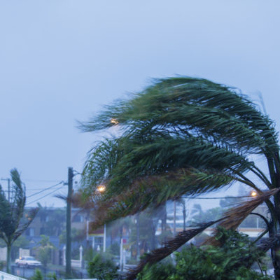 storm damage during monsoon season