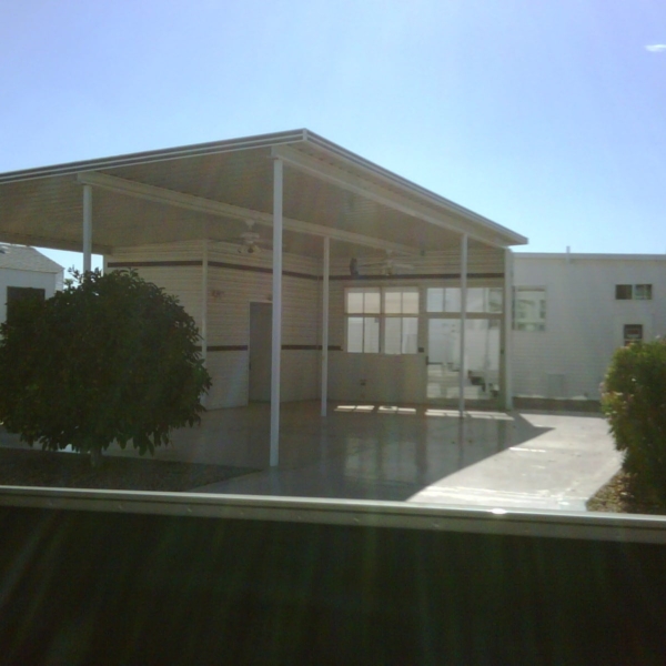 Free standing awning installation in Mesa, AZ