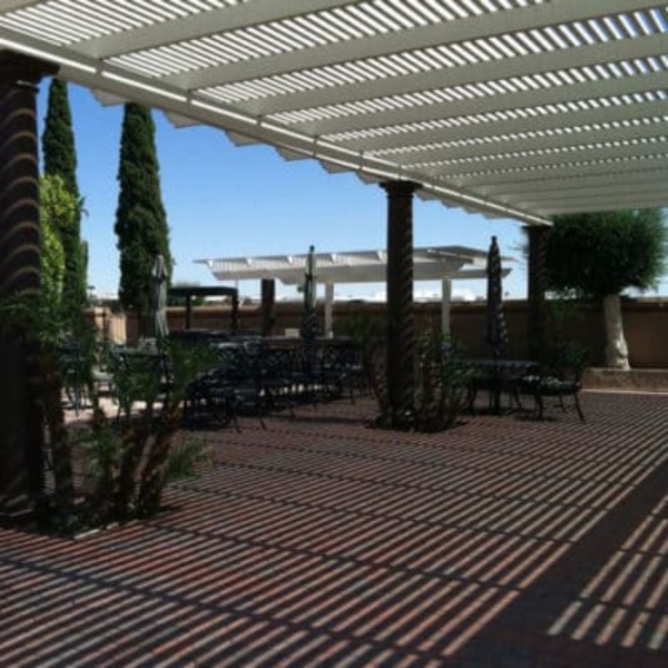 Weather-resistant Alumawood patio cover in Mesa, AZ