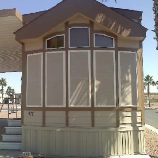 Mobile home skirting sunscreen in Mesa, AZ