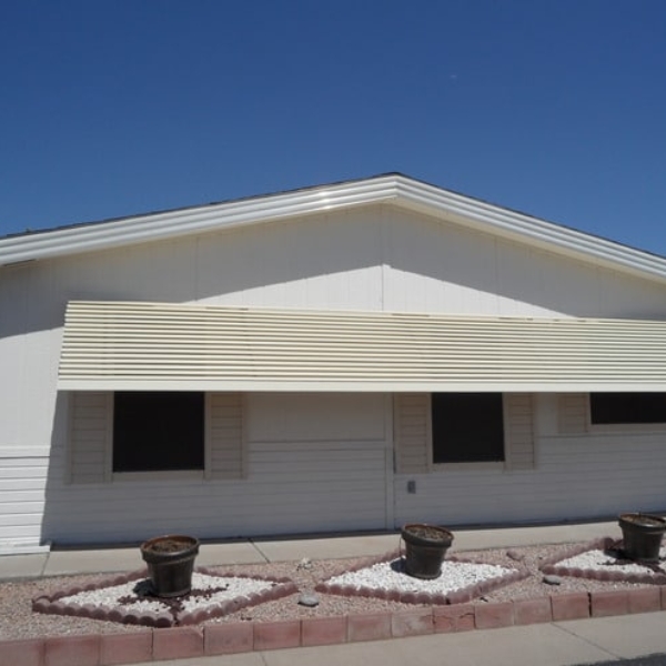 Window awning installation in Mesa, AZ